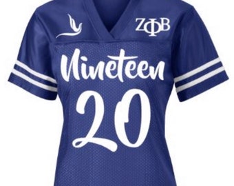 Zeta Phi Beta Paraphernalia, Zeta Phi Beta FITTED Jersey, Zeta Phi Beta, Zeta Shirt, Customize Glitter Jersey