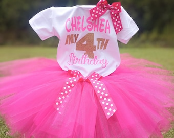 Custom Birthday Outfit, Custom tutu set, Personalized birthday shirt
