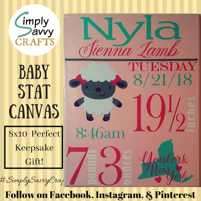 baby footprint canvas kit