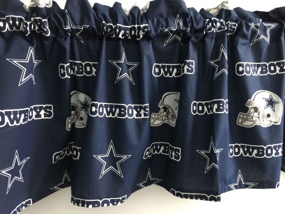 Dallas Cowboys Inspired Curtains Valances Man Cave Dorm Living Room Panels Up To 84