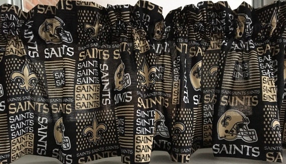New Orleans Saints Curtain Valance 54x13 Etsy