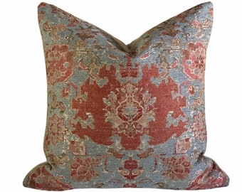 wallpapers Teal And Rust Throw Pillows rust teal pillow etsy