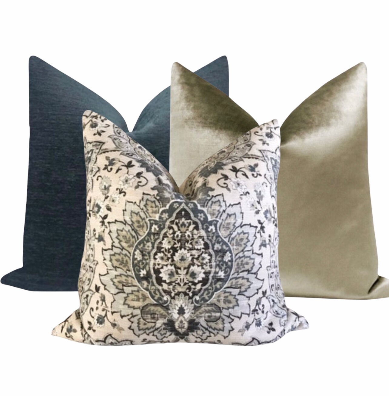 Set of Two Linen Moroccan Pillow Covers 18x18 20x20 22x22 Etsy