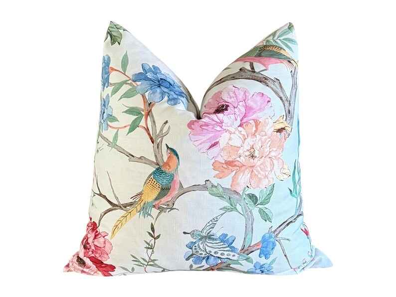 KingsRoadHomeDecor Eliana Garden Throw Pillow Cover