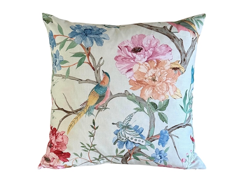KingsRoadHomeDecor Eliana Garden Throw Pillow Cover - Thumbnail 2