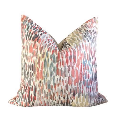 Multicolor Make It Rain Pillow Cover Etsy