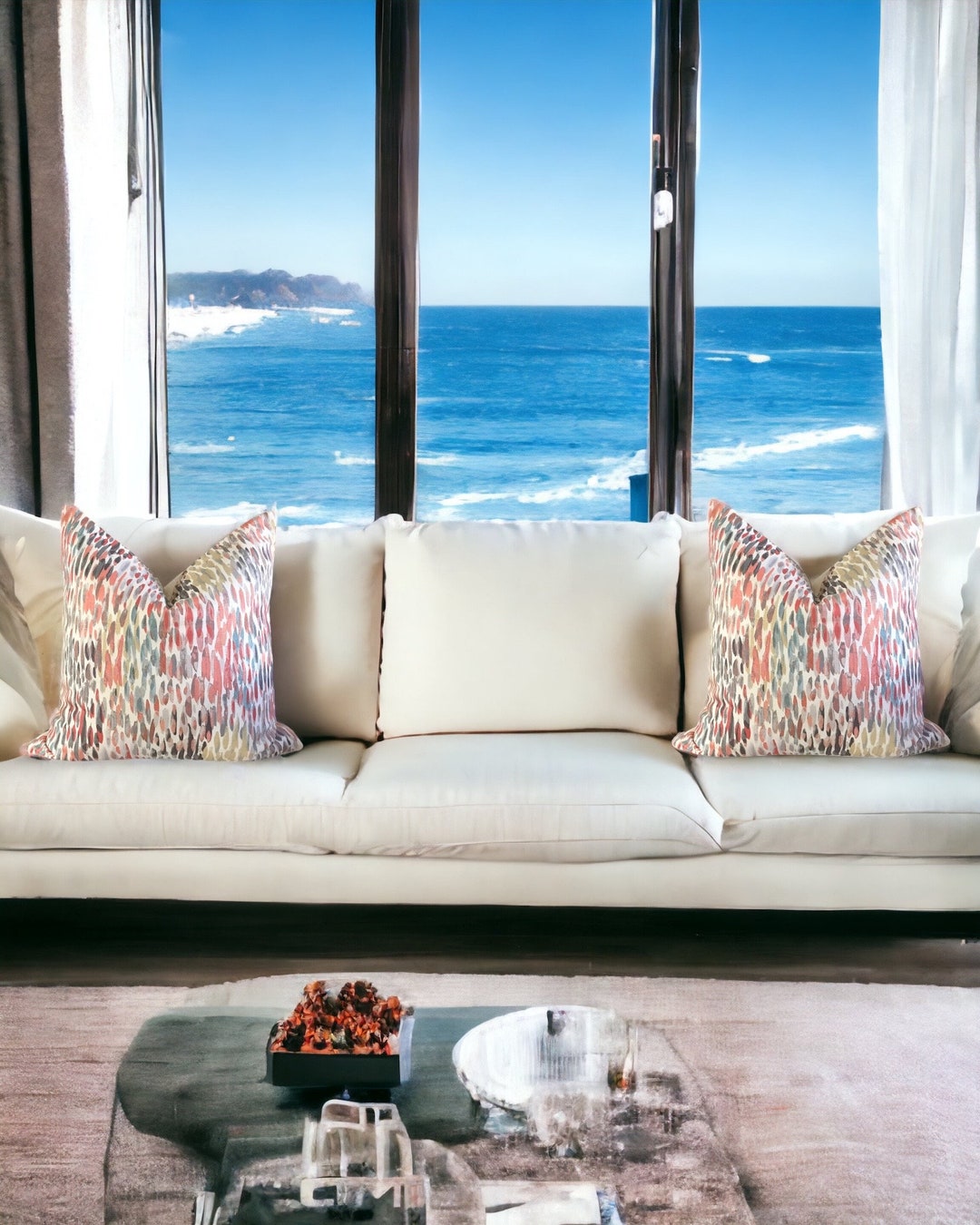 Set of 2 Throw Pillow Covers Make It Rain Nectar by Kelly Ripa