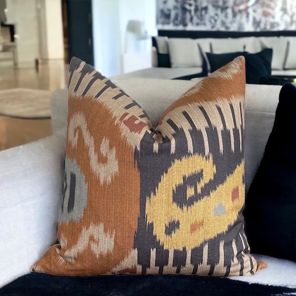 Silk Ikat Pillow Etsy