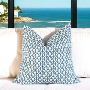 Lacefield Ponce Blueridge Throw Pillow Cover: Double Sided Accent Pillow