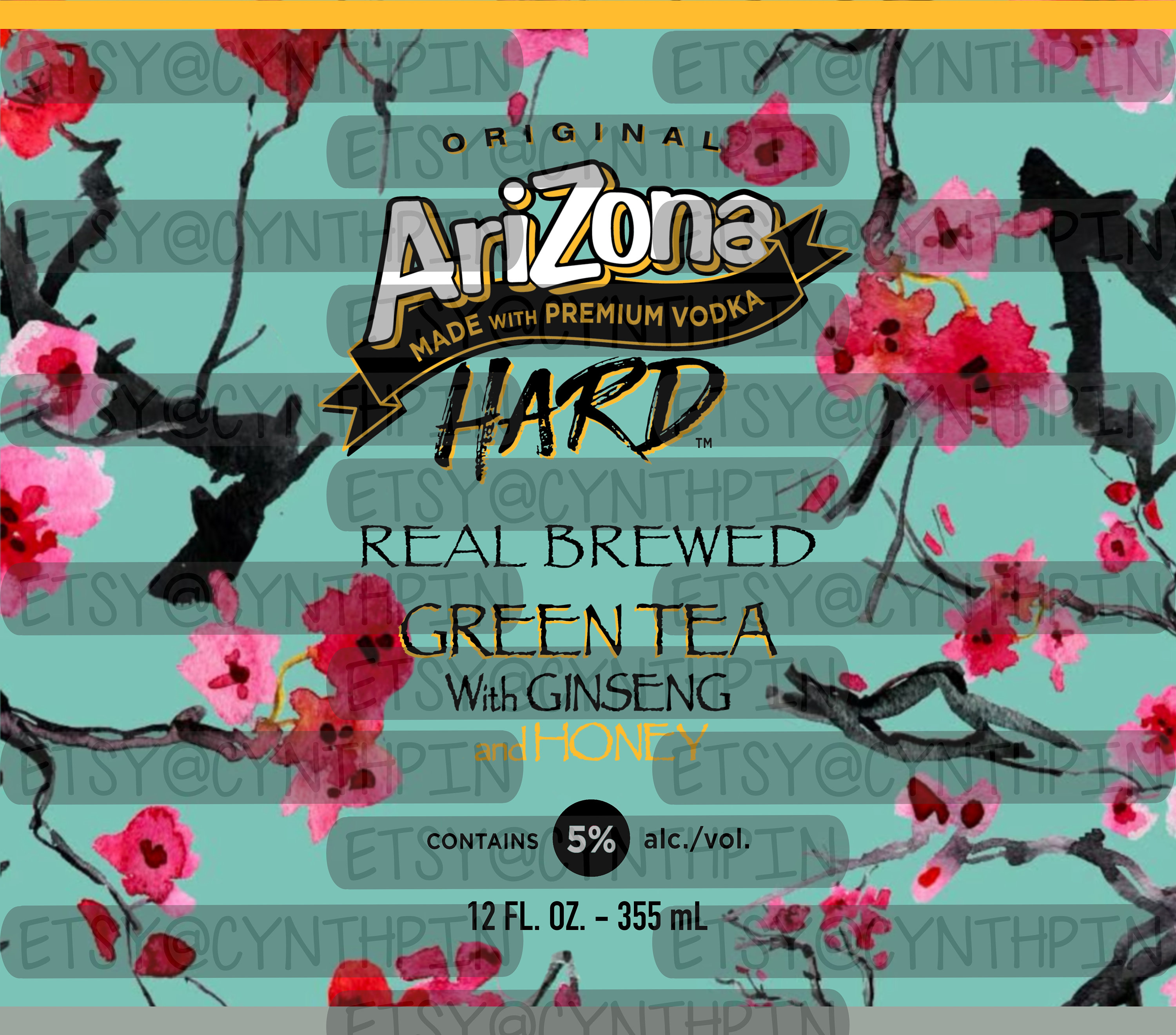 DIGITAL | Arizona Hard Green Tea | PNG | JPEG | 20oz | Skinny