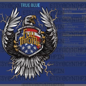 DIGITAAL | Volgas True Blue | JPEG | 20oz | Magere sublimatiebeker