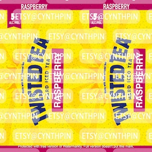 DIGITALE / Tè al lampone intrecciato / PNG / JPEG / 20oz / / Tumbler sottile
