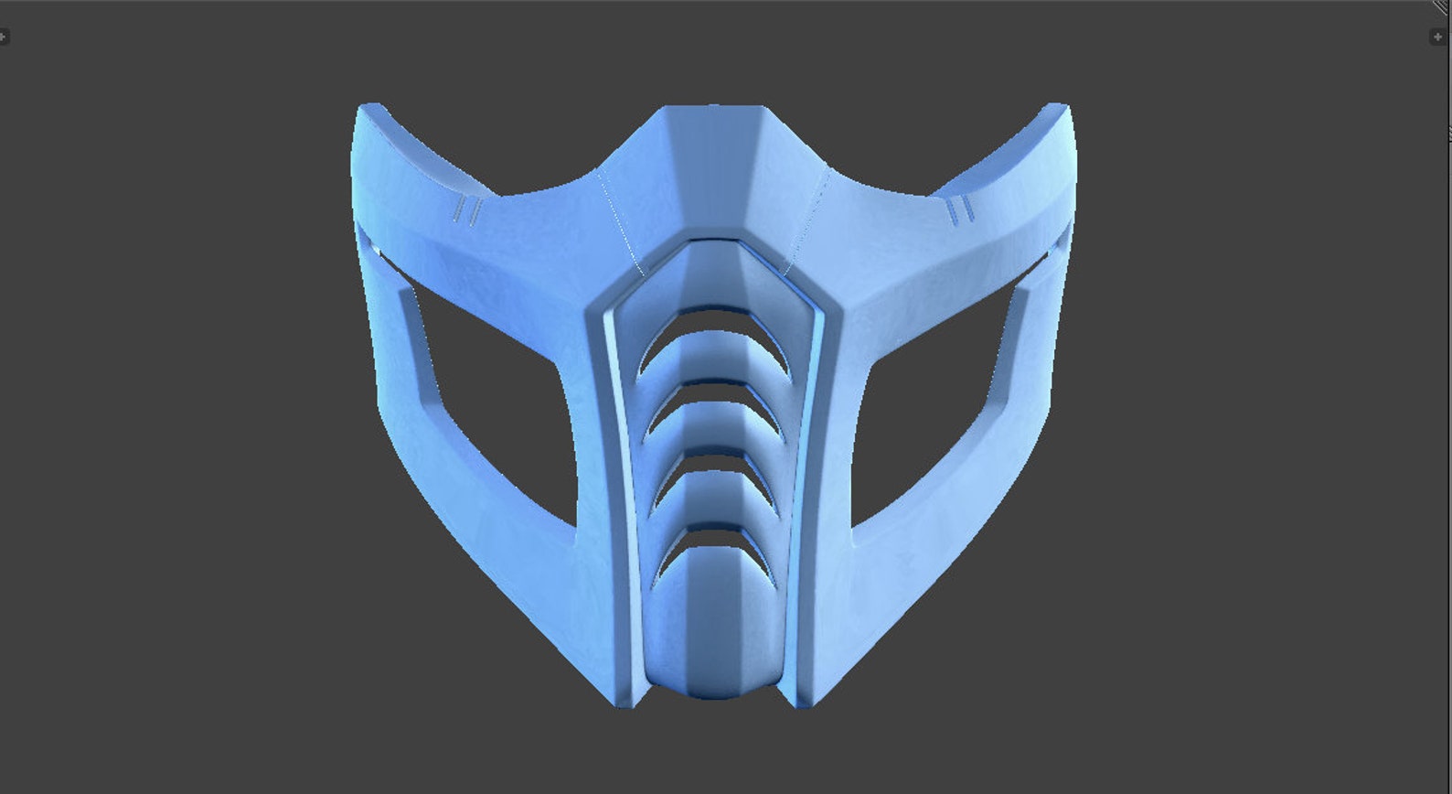 Mortal Kombat 9 Sub Zero Alternative Mask for 3d Printing Cosplay File