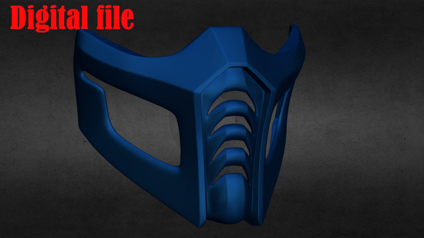 Mortal Kombat 9 Sub Zero Alternative Mask for 3d Printing Cosplay File