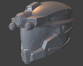 Halo Reach Operator 3d printing cosplay helmet