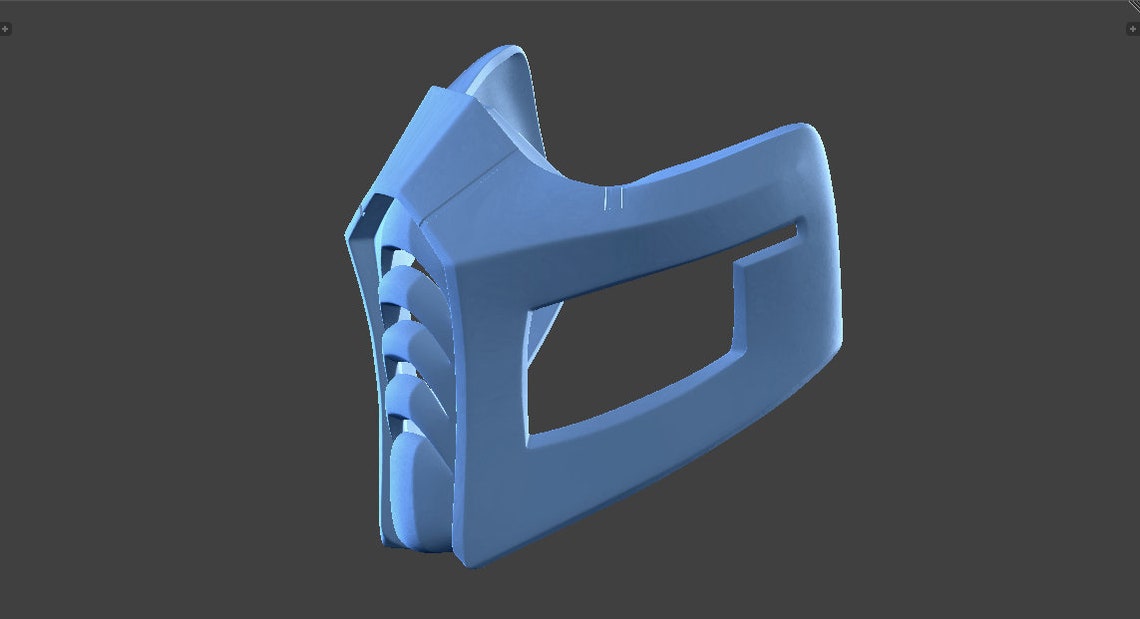 Mortal Kombat 9 Sub Zero Alternative Mask for 3d Printing Etsy