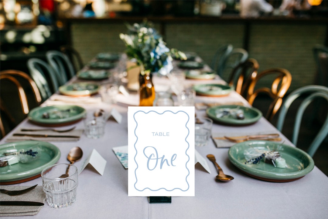 Wedding Table Numbers, Colourful Table Decor for Weddings, Bridal ...