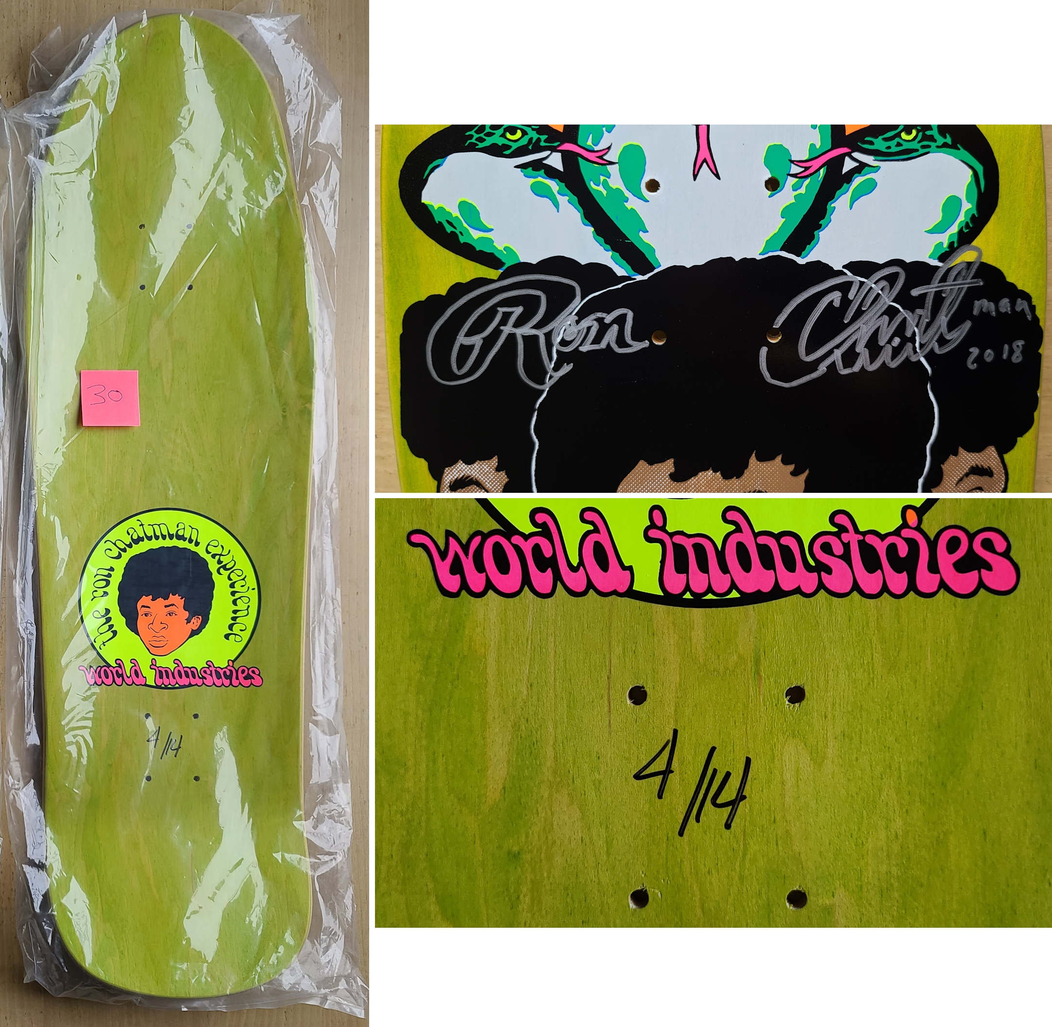 Signed Ron Chatman 2018 Number 4 of 14 World Industries - Etsy