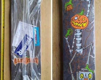 Signed SVITAK Happy Halloween 2017 Love, StreetPlant, Pumpkin, Re-Issue Skateboard Deck, One of 100 signed