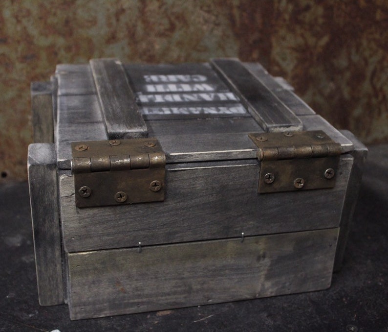 Fallout Inspired Wooden Dynamite Box Etsy