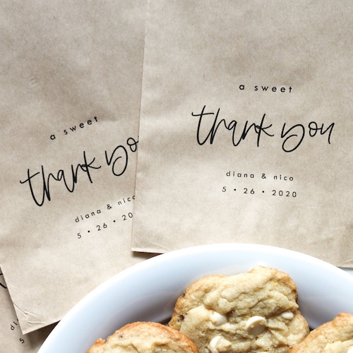 Bridal Shower Cookie Bags Wedding Cookie Bag Wedding Favor Etsy