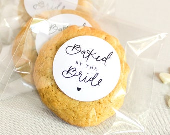 Baked by the Bride Wedding Stickers || Wedding Cookies Favors, 2" Favor Stickers