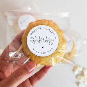 Oh Baby! Stickers || Baby Shower Cookies or Candy Favors Personalized, 2" Favor Stickers