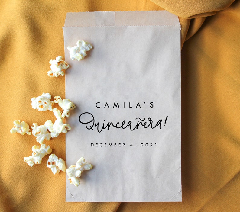 Quinceañera Favor Bag Personalized Quinceanera Favor Bag Etsy