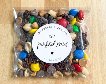 Trail Mix Personalized Stickers || Nature Wedding Favors, Hiking, Outdoor, Woods, Forest Wedding