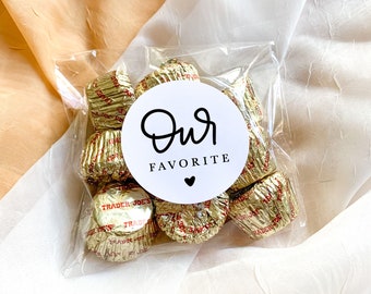 Our Favorite Stickers || Wedding Candy Favors, Favor Stickers