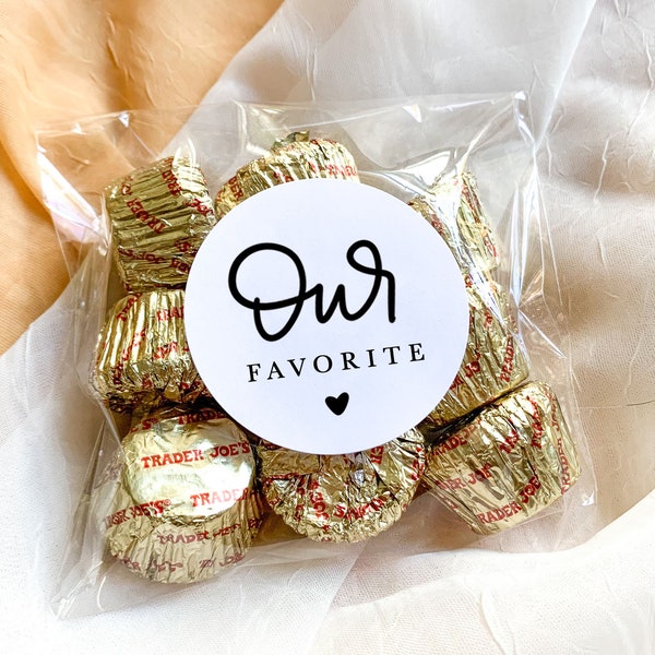 Our Favorite Stickers || Wedding Candy Favors, Favor Stickers