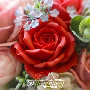 Big Rose Silicone Mold «Virginia» for Soap Flowers and Candle Making