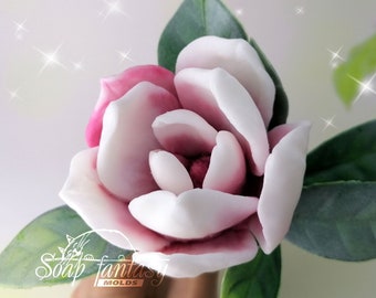 Custom silicone mold Magnolia Soulangeana for Soap making, Candle making, Crafts and Hobby