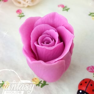 Rosebud &quot;Freedom&quot; Silicone Soap Mold - Handmade, Custom for Crafts & Hobby