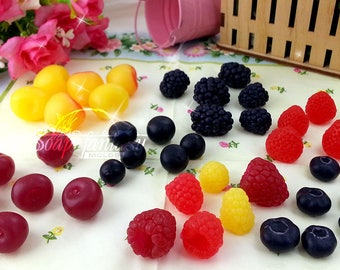 Big custom set of berries Silicone Soap Mold - Handmade, Custom for Crafts & Hobby