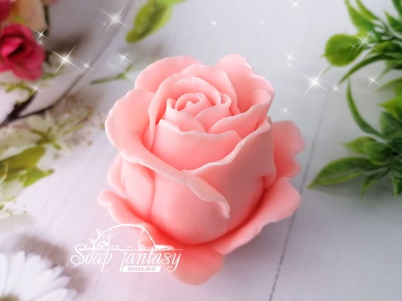 Rose "Champagne" Silicone Soap Mold - for soap making, Craft & Hobby