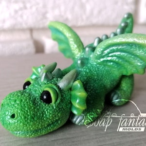 Emerald dragon silicone soap mold - for soap making (Made of high quality silicone)
