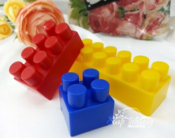 Toy building bricks Silicone Soap Mold - for soap making, Craft & Hobby