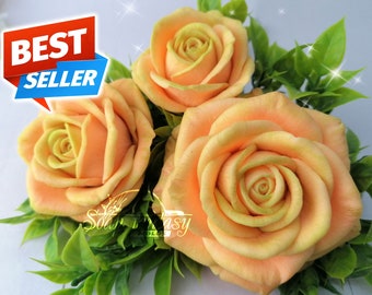 Roses &quot;Symphony&quot; Silicone Soap Mold - Handmade, Custom for Crafts & Hobby