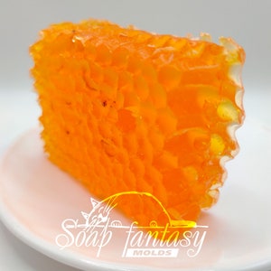 Natural honeycomb (medium size) silicone soap mold - for soap making (Made of high quality silicone)