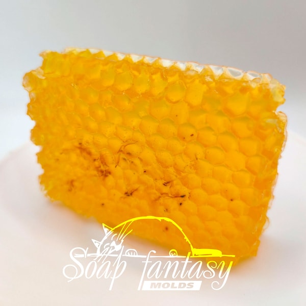 Realistic honeycombs silicone soap mold - for soap making (Made of high quality silicone.