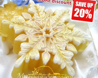 Magic snowflake Silicone Soap Mold - for soap making, candle making, Craft & Hobby