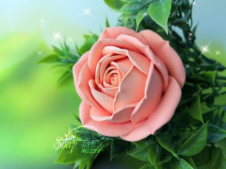 Rose "Annette" Custom Silicone Mold 
Realistic 3D Flower Soap Molds for soap making, Candle Molds for candle making and Resin Molds for Resin Art.