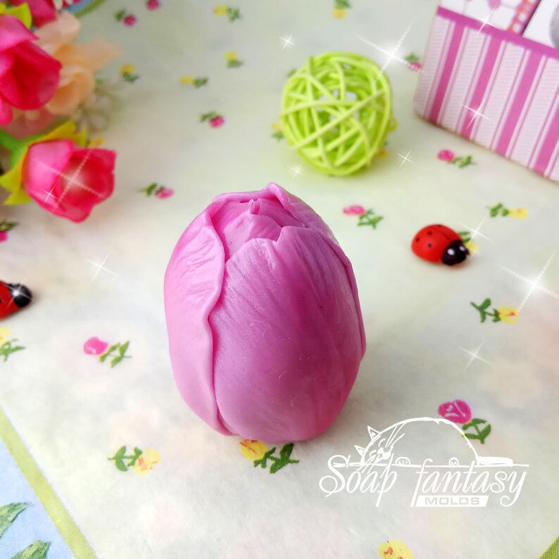 Apeldoorn tulip bud silicone soap mold for soap making Maked from high quality silicone