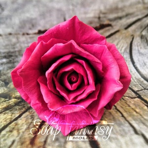 Rose &quot;Monica&quot; Silicone Soap Mold - Handmade, Custom for Crafts & Hobby