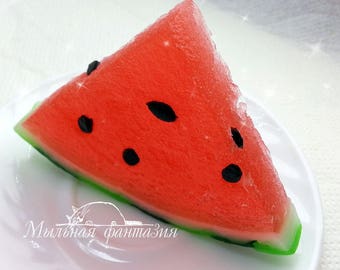 Watermelon silicone soap mold for soap making (Made of high quality silicone.