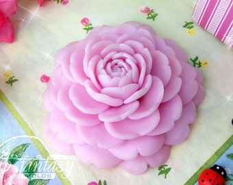 Camellia BIG flower Silicone Soap Mold - for soap making, Craft & Hobby