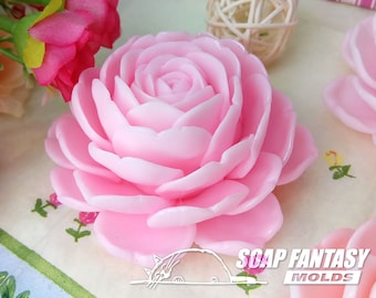 Camellia flower Silicone Soap Mold - Handmade, Custom for Crafts & Hobby