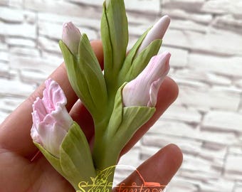 Gladiolus flowers (part #1) Silicone Soap Mold - for soap making, Craft & Hobby