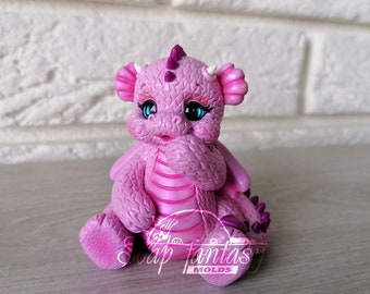 Cute Pink dragon Silicone Soap Mold - for soap making, Craft & Hobby